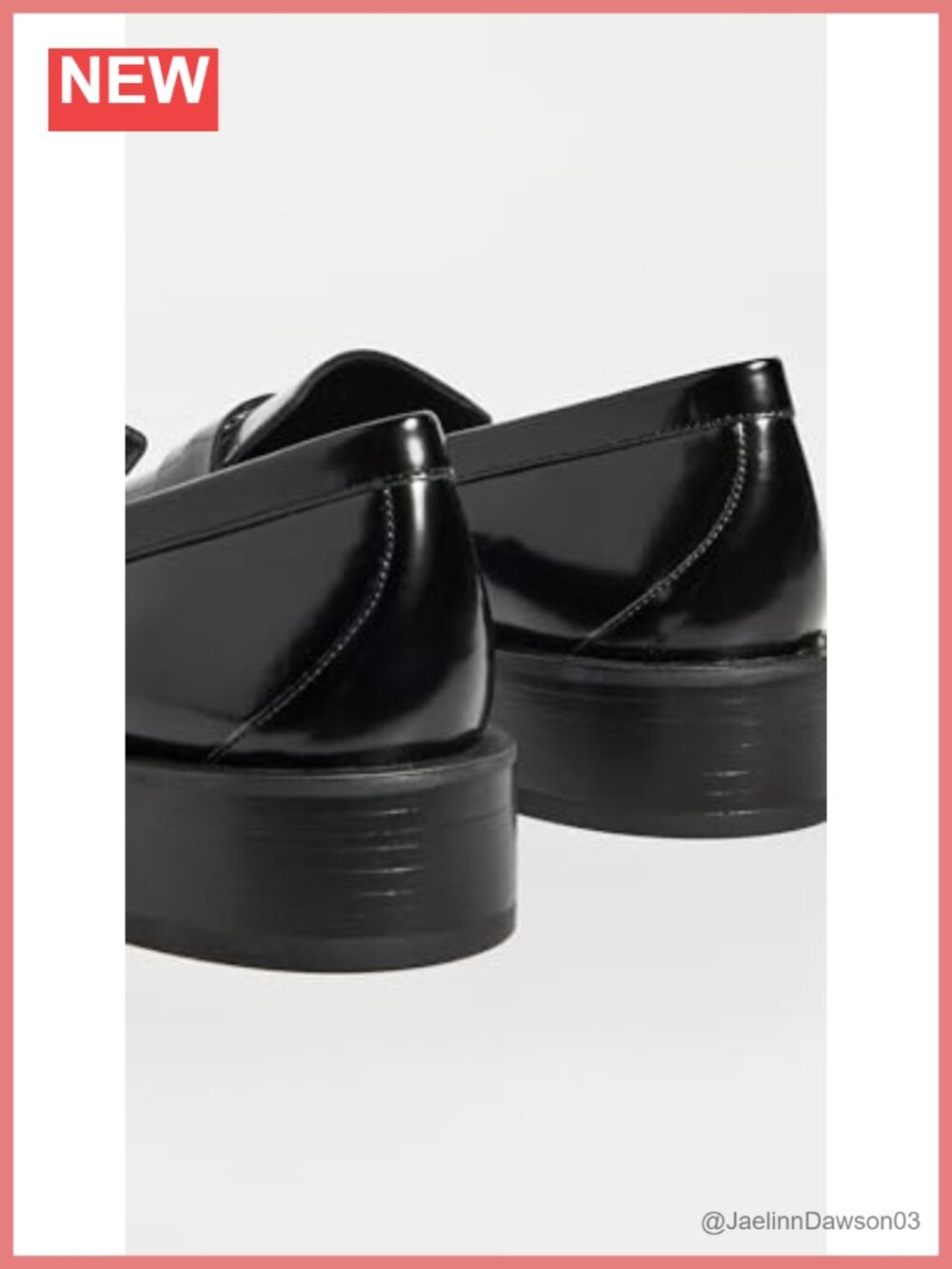 Stuart Weitzman Women's Palmer Bold Loafers - Leather Rubber Sole Penny Strap - Picture 3 of 5